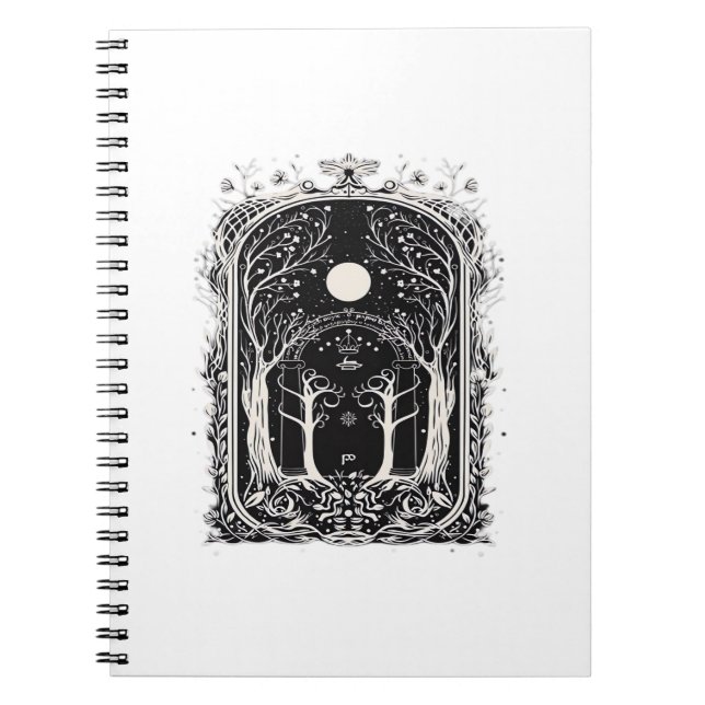 Goblincore Fantasy Gate To  Classic Notebook (Front)