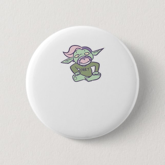 Goblincore Fart Goblin Classic 2 Inch Round Button (Front)