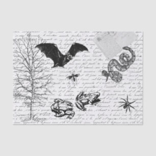 Goblincore Frog Bat Animal Decoupage Tissue Paper