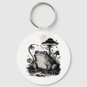 Goblincore Frog Minimal Classic Design Keychain