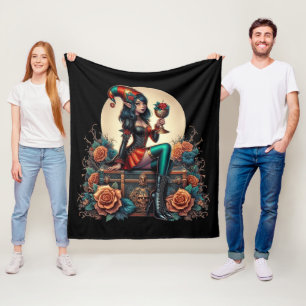 Goblincore Gothic Fairy Fantasy Hallowmas         Fleece Blanket