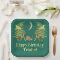 Goblincore Snail and Mushrooms Personalized