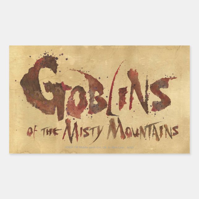 Goblins of the Misty Mountains Sticker (Front)