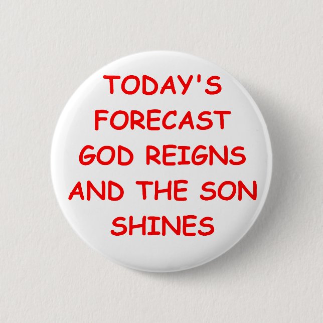 GOD 2 INCH ROUND BUTTON (Front)