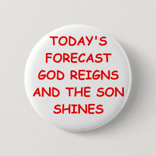 GOD 2 INCH ROUND BUTTON