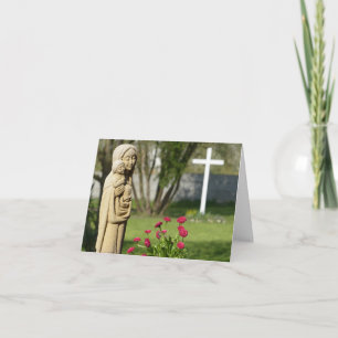 God Abides In Faith And Love Thank You Card