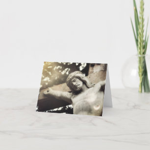 God Abides In Faith And Love Thank You Card