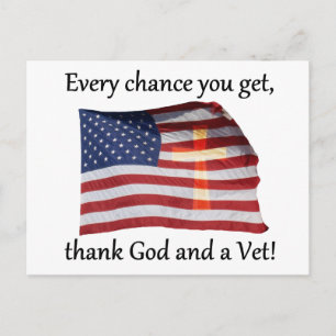 God And Vet Postcard