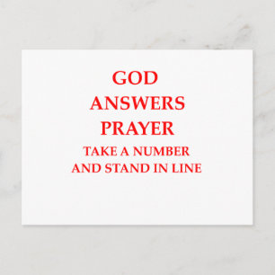 GOD answer prayer Postcard