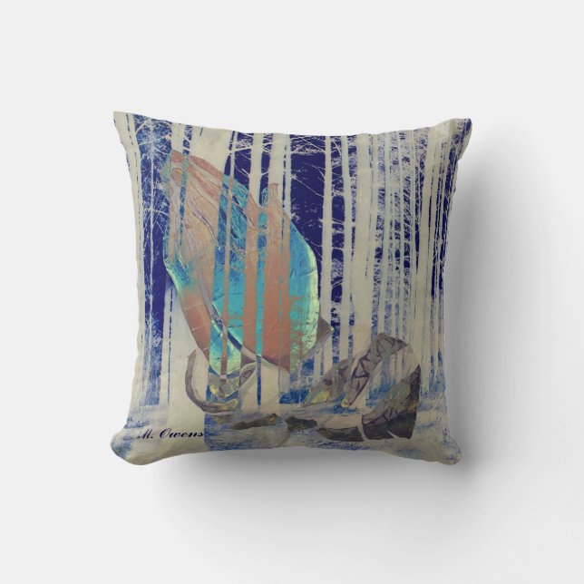 God Answers Prayers In All Seasons Throw Pillow (Front)