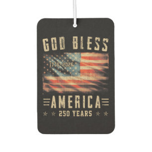 God Bless America 250 Years 1776-2026 Air Freshener