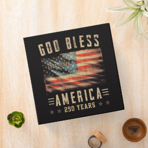 God Bless America 250 Years 1776-2026 Binder