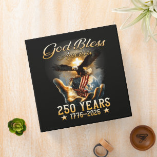 God Bless America 250 Years 1776-2026 Binder