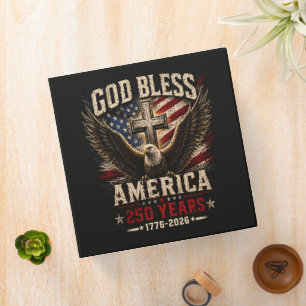 God Bless America 250 Years 1776-2026 Binder