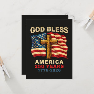 God Bless America 250 Years 1776-2026 Invitation