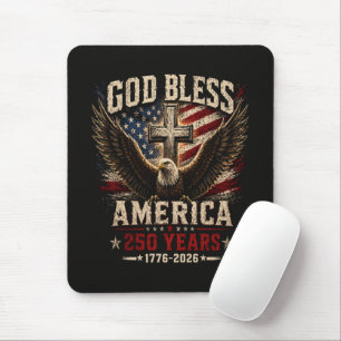 God Bless America 250 Years 1776-2026 Mouse Pad
