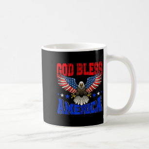 God bless america american eagle flag 4th julyGod Coffee Mug