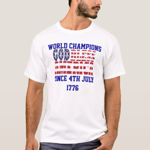 God bless America (blue text) T-Shirt