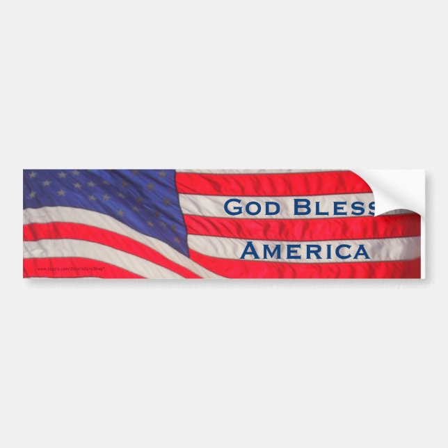 God Bless America Bumper Sticker (Front)