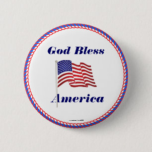 God Bless America Button/Lapel Pin
