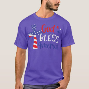 God Bless America Christian Religious American Fla T-Shirt