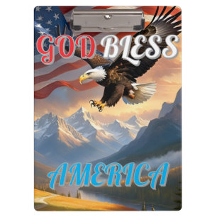 GOD BLESS AMERICA CLIPBOARD