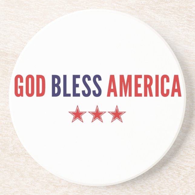 God Bless America Coaster (Front)