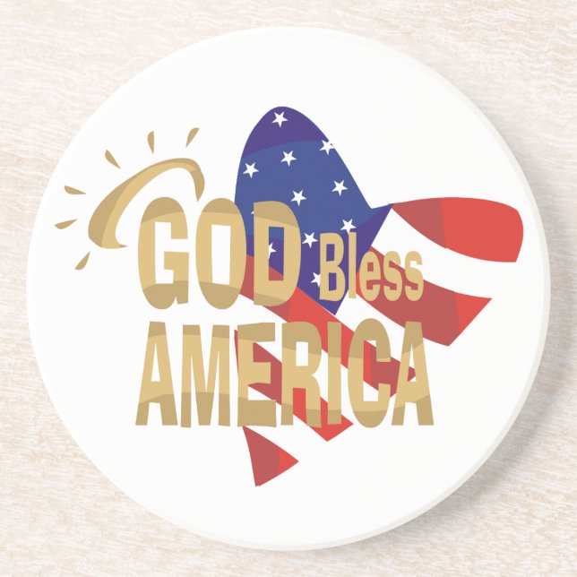 God Bless America coasters (Front)