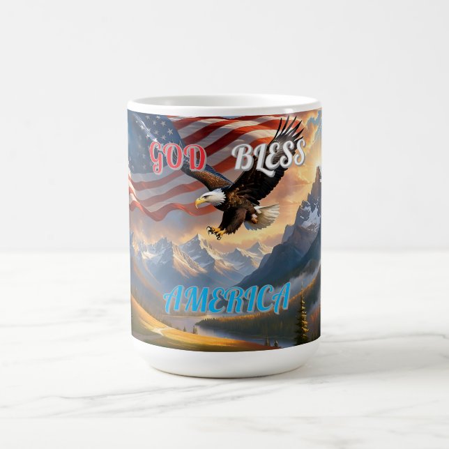GOD BLESS AMERICA COFFEE MUG (Center)