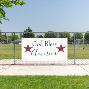 God bless America customizable Banner