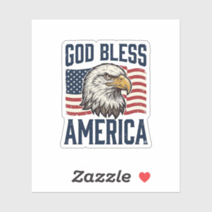 God Bless America Eagle Patriotic Vector Design_1