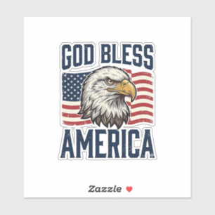 God Bless America Eagle Patriotic Vector Design_1