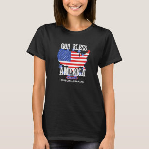 God Bless America Especially Kansas Awesome US Sta T-Shirt
