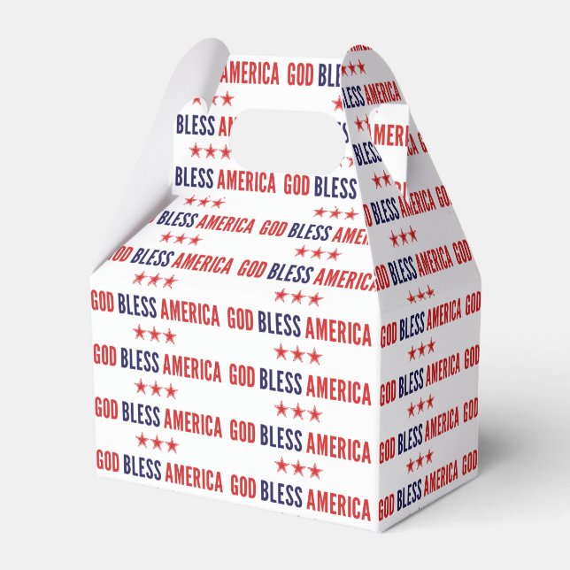 God Bless America Favor Box (Front Side)