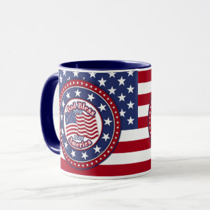 God Bless America Flag 1776-2026 Flag Mug