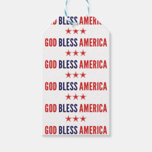 God Bless America Gift Tags