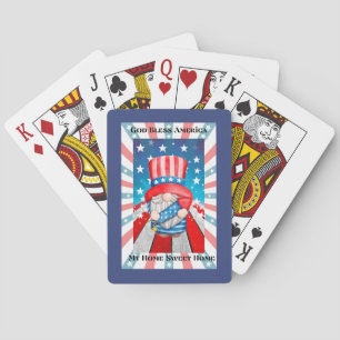 God Bless America Home Sweet Home Playing Cards