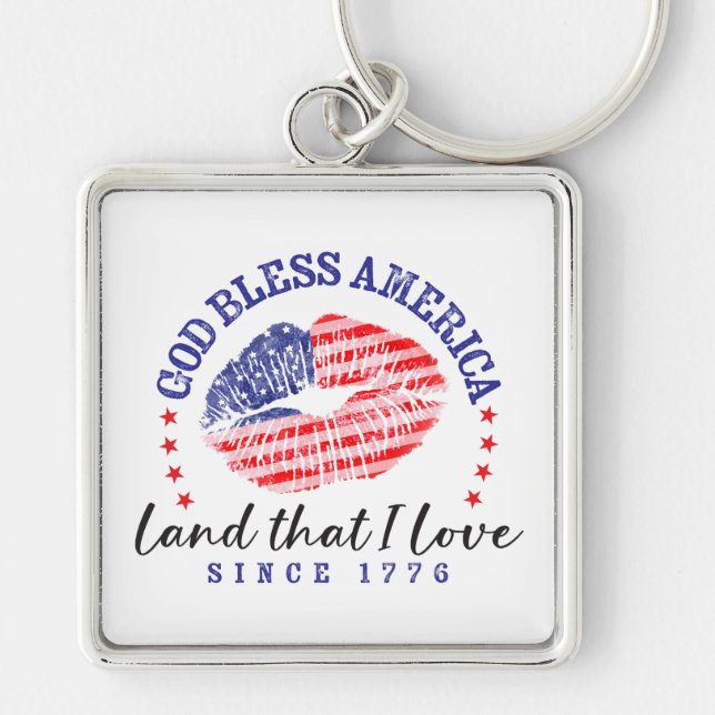 God Bless America - Keychain (Front)
