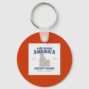 God bless america keychain` keychain