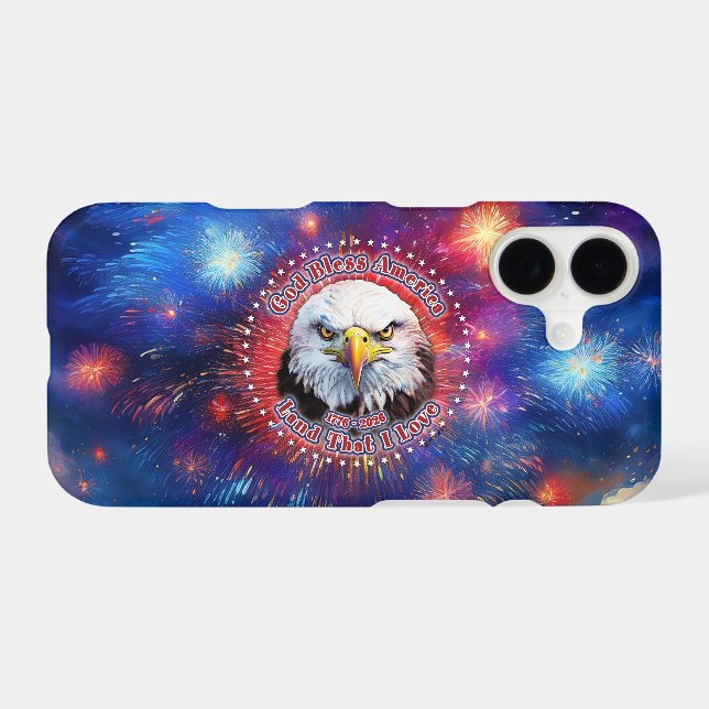God Bless America Land That Brown Eagle Firework M (Back Horizontal)