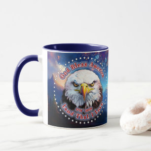 God Bless America Land That Brown Eagle Firework M Mug