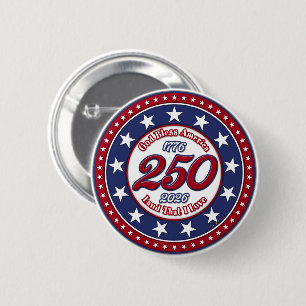 God Bless America Land That I Love 2 Inch Round Button