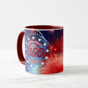 God Bless America Land That I Love GraphicFirework Mug