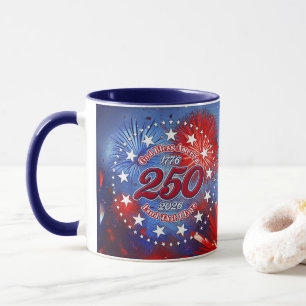 God Bless America Land That I Love GraphicFirework Mug