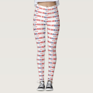 God Bless America Leggings