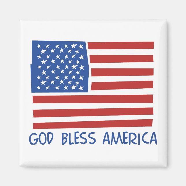 God Bless America magnet (Front)