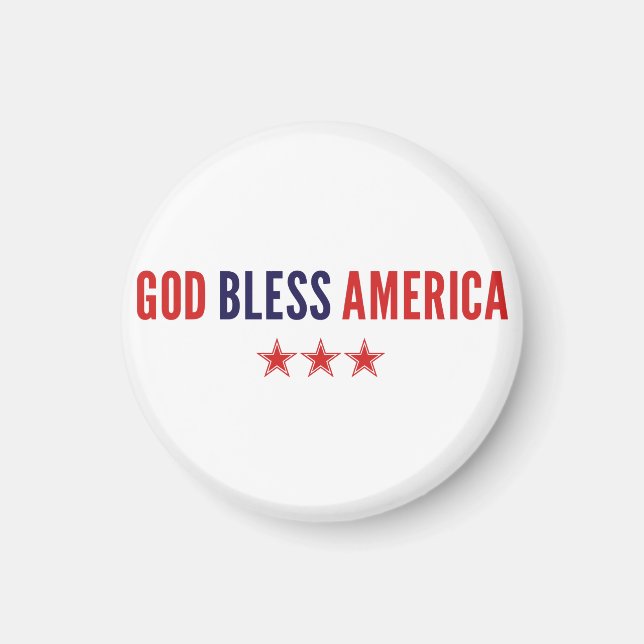 God Bless America Magnet (Front)