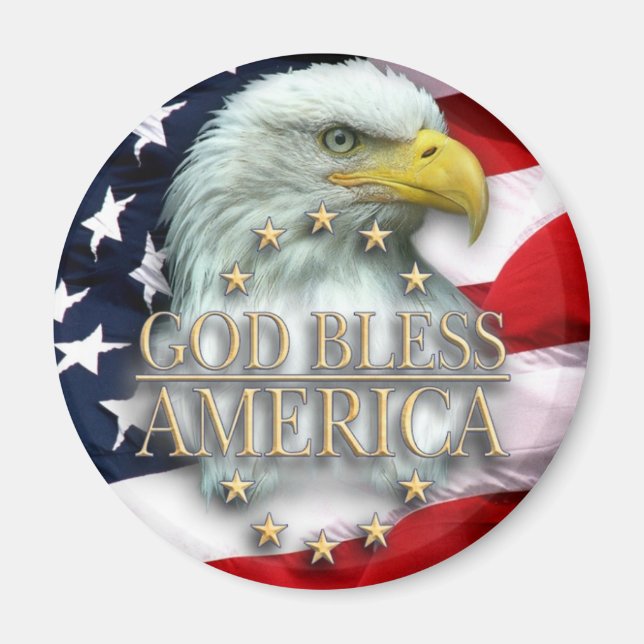 God Bless America Magnet (Front)