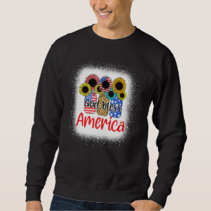 God Bless America Mason Jar 4th Of July Christian Sweatshirt