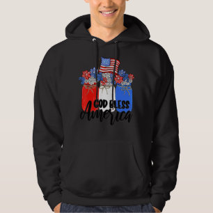 God Bless America Mason Jar  Christian Hoodie